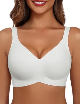 Avidlove Bras for Women Seamless Bra Full Coverage T Shirt Bralettes Push Up Bra Wireless Bra