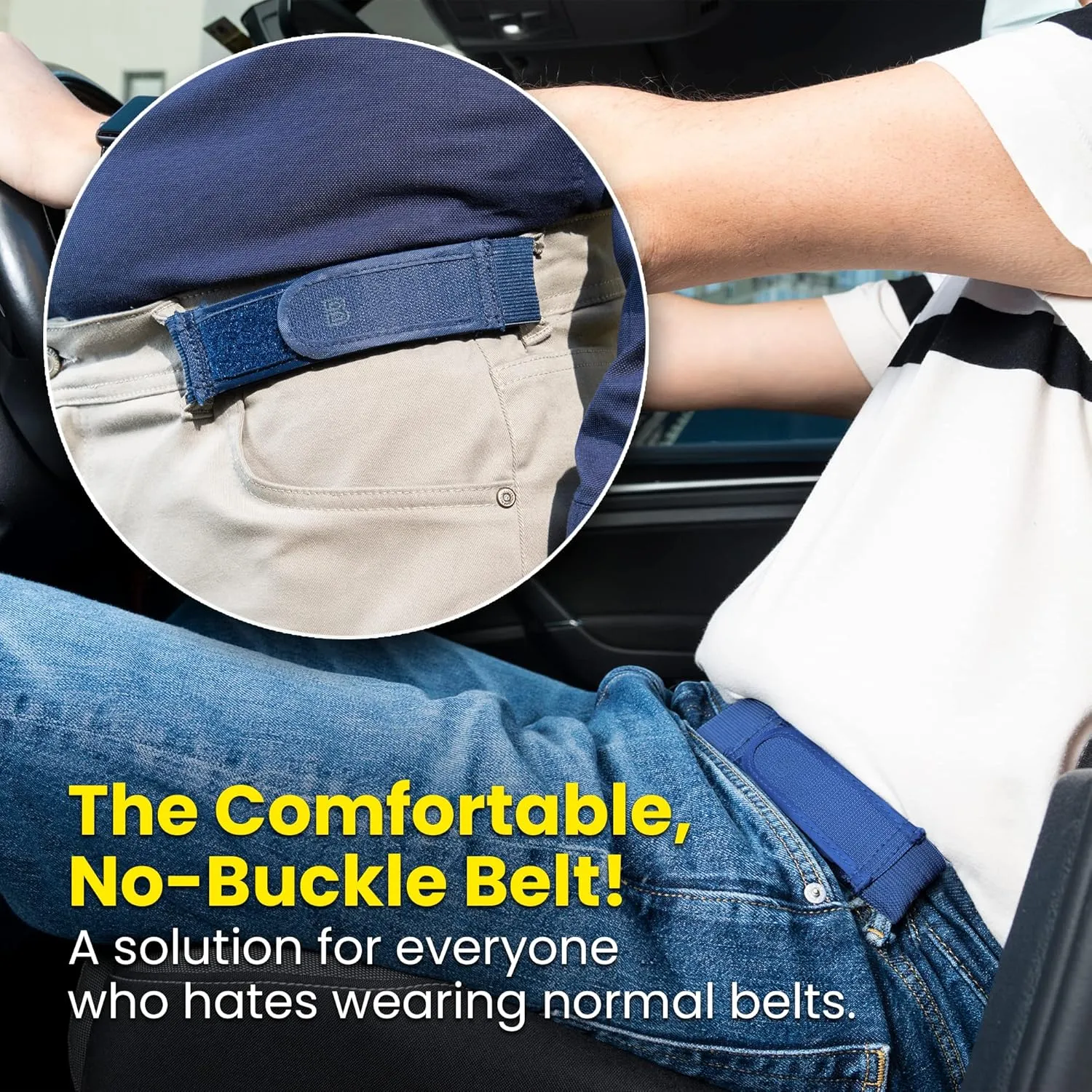 BeltBro Titan No Buckle Elastic Belt For Men  Fits 1.5 Inch Belt Loops, Comfortable and Easy To Use