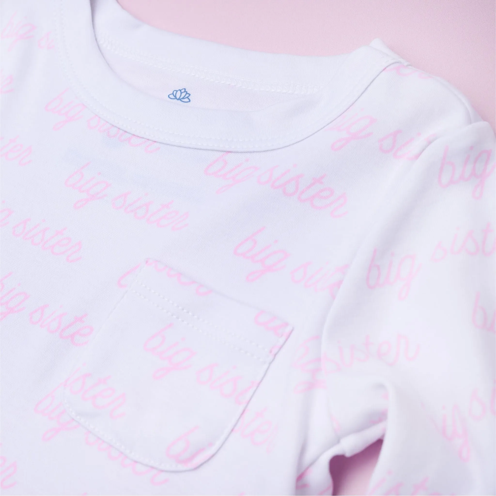 Big Sister Print Long Sleeve Nightdress