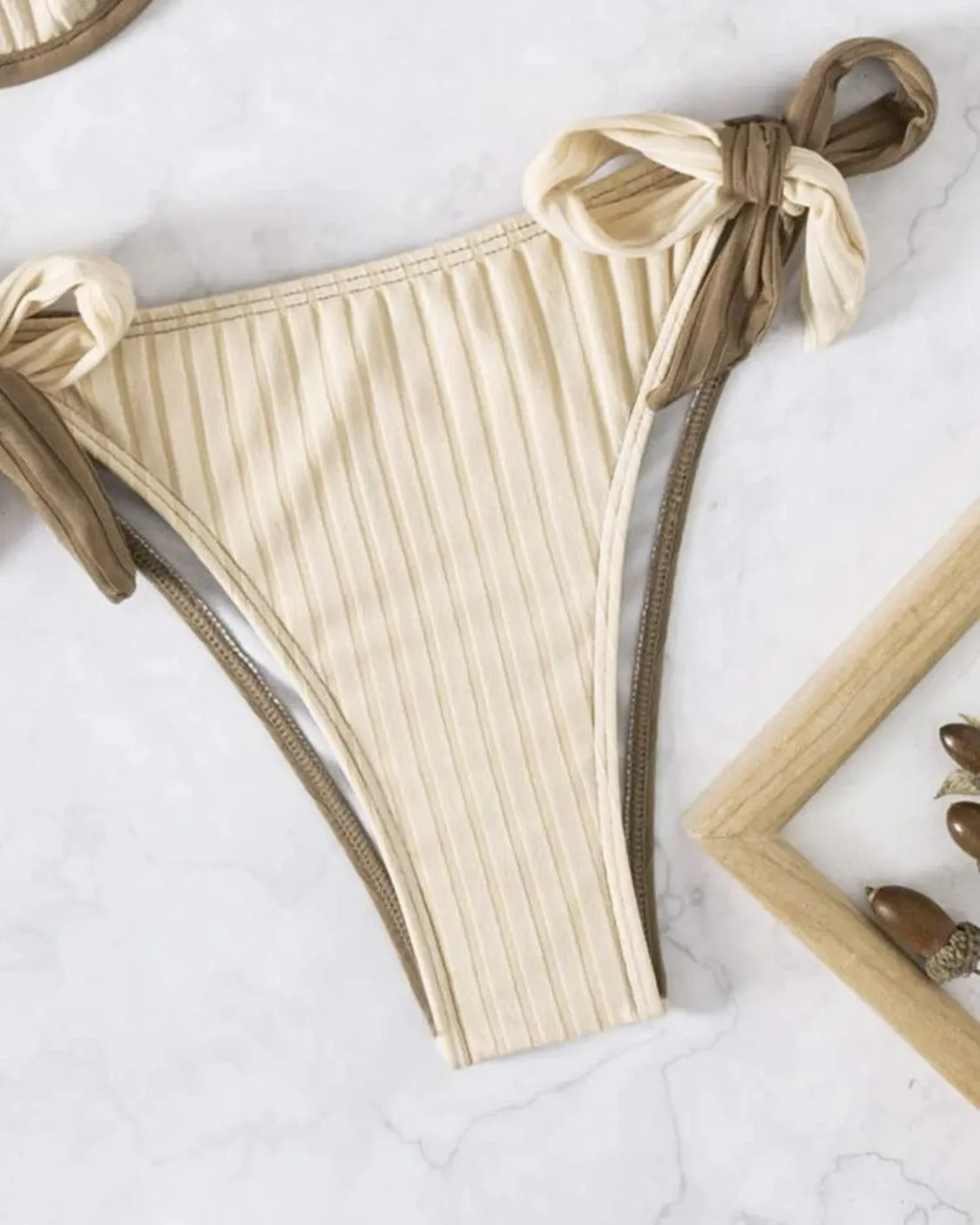 Chic Color Block Bikini Swimwear