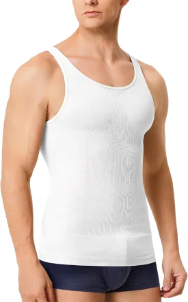 Compression Shirt Men Tank Top Undershirt Slimming Body Shapewear Tummy Control Gynecomastia Sleeveless