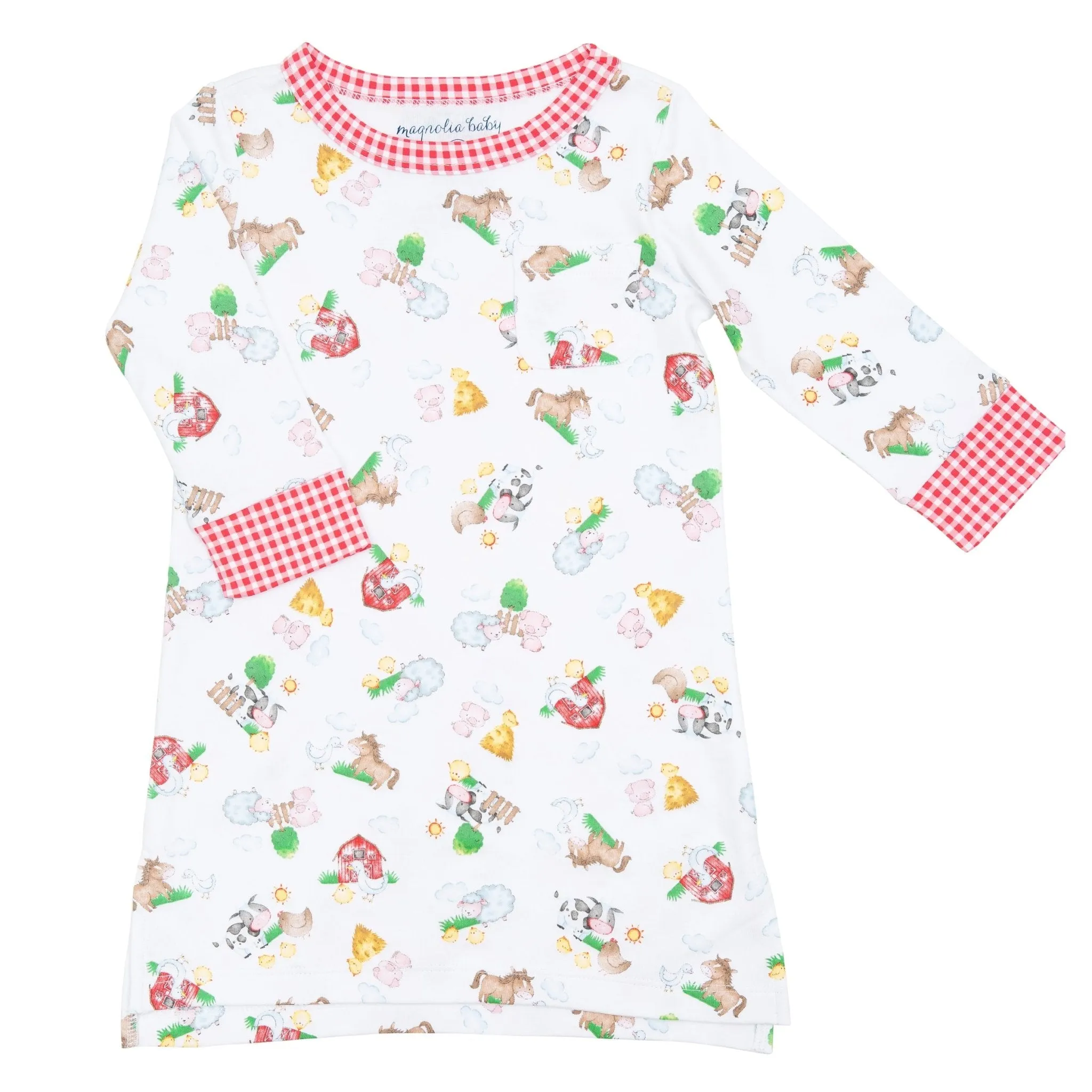 Down on the Farm Long Sleeve Nightdress