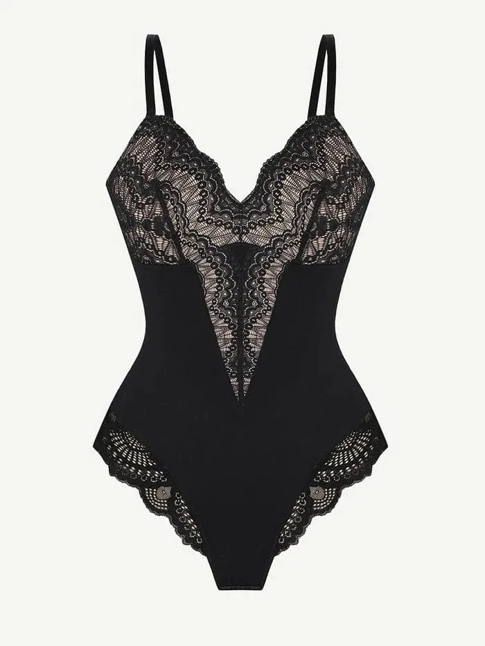 Elegant Lace Tummy Control Shapewear Bodysuit