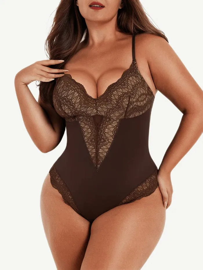 Elegant Lace Tummy Control Shapewear Bodysuit