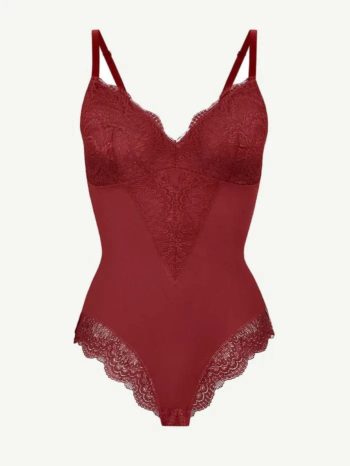 Elegant Lace Tummy Control Shapewear Bodysuit