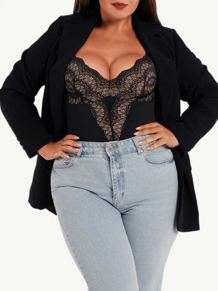 Elegant Lace Tummy Control Shapewear Bodysuit