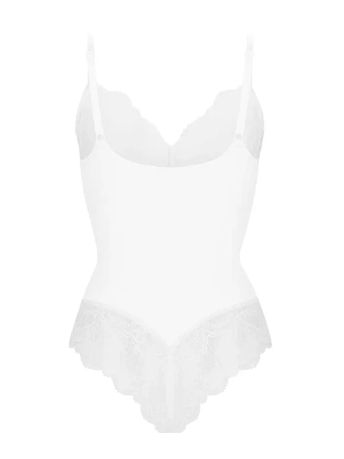 Elegant Lace Tummy Control Shapewear Bodysuit