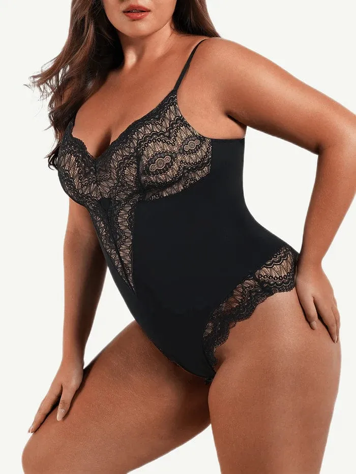 Elegant Lace Tummy Control Shapewear Bodysuit