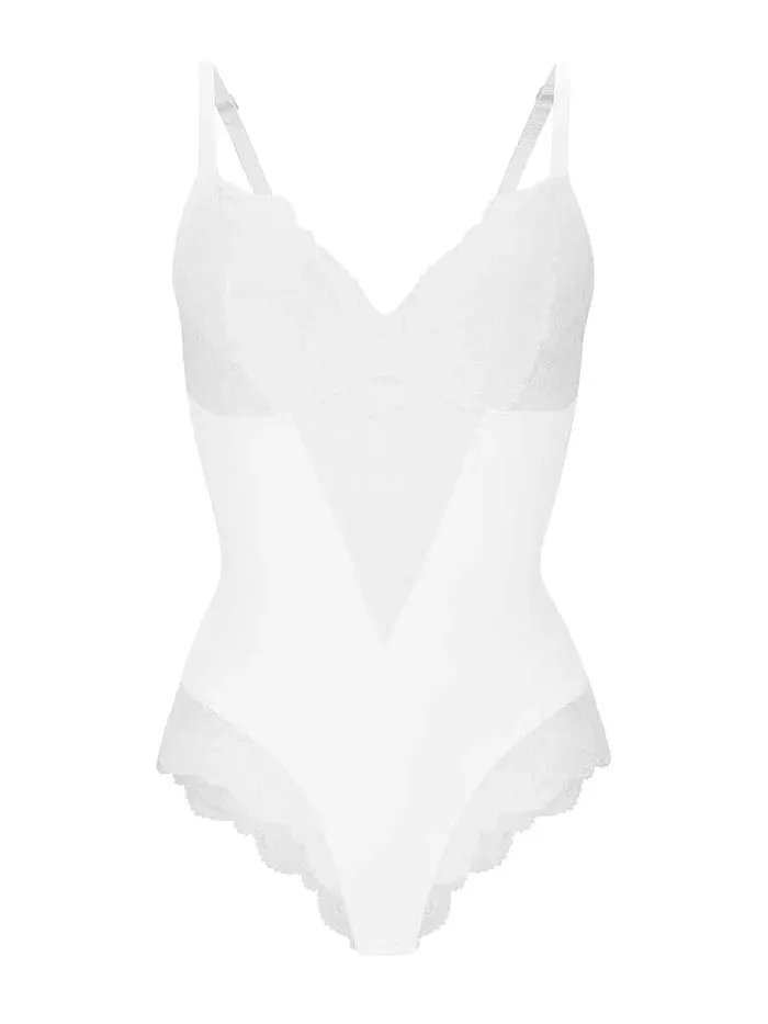 Elegant Lace Tummy Control Shapewear Bodysuit