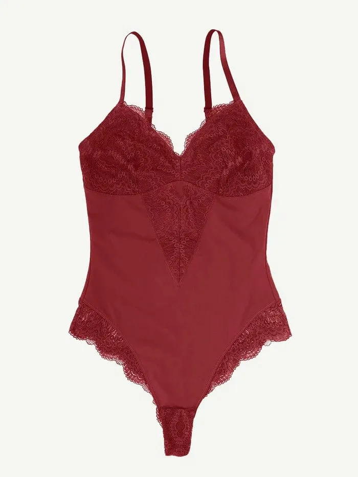 Elegant Lace Tummy Control Shapewear Bodysuit