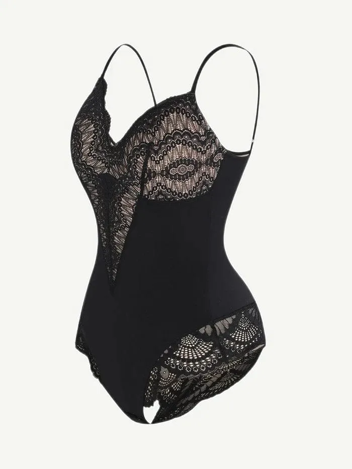 Elegant Lace Tummy Control Shapewear Bodysuit
