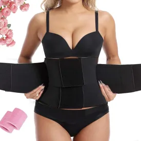 Floralshe Fajas,Belt Waist Cincher Ab Belt Tummy Control Body Shaper with Triple Wrap Women,Plus Size Waist Trainer