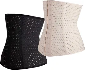 FUT Waist Trainer for Women Tummy Control Body Shaper Waist Cincher Shapewear with Steel Bones