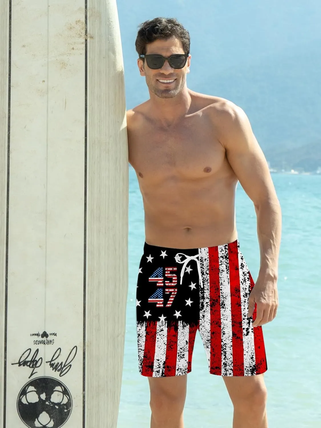 Goodstoworld Mens Swim Trunks with Compression Liner 9'' Inseam Quick Dry Swimsuit Shorts M-3XL