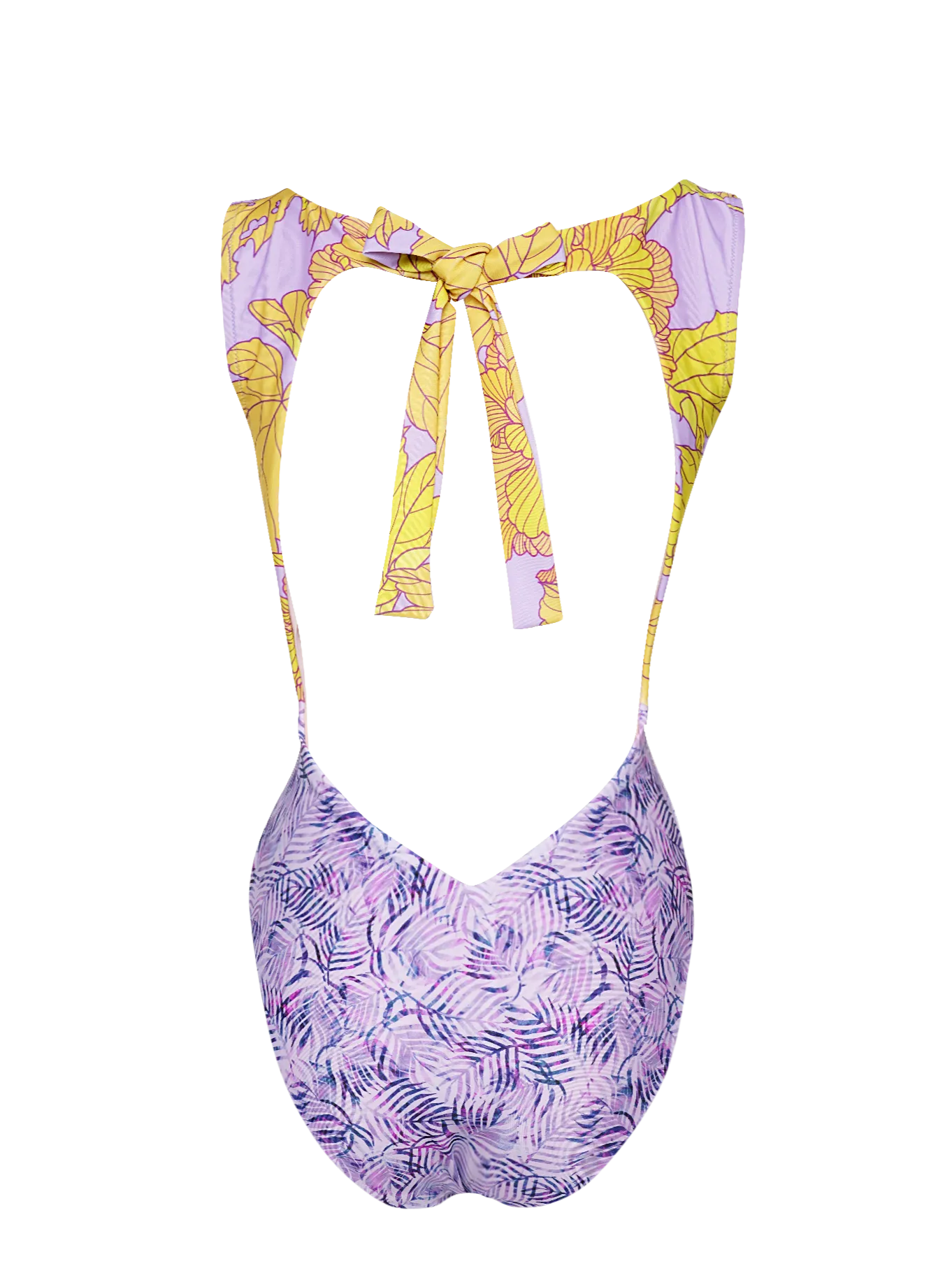 Hibiscus One Piece   Puffed Sleeves