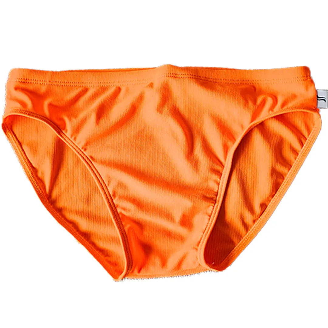 Hylyte Ribbed Swim Briefs Orange