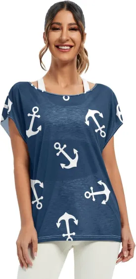 Mandala Short Sleeve Tops, Beach Coverup, Summer T-Shirts for Women