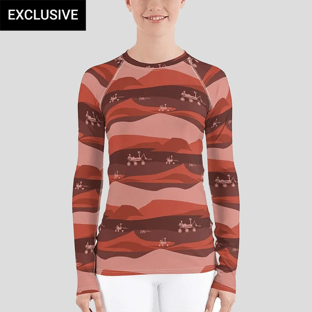 Mars Landing Rash Guard Top (POD)