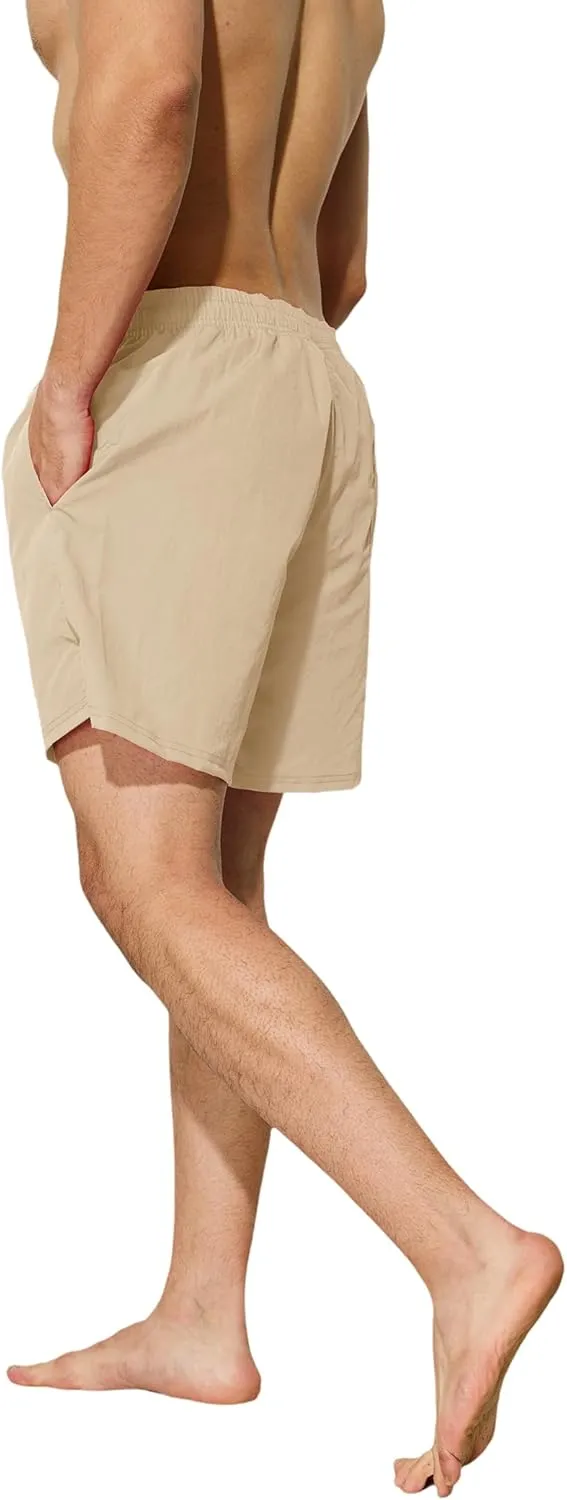 Mens Swim Trunks 5 inch Quick Dry Swim Shorts with Mesh Lining Beach Board Shorts Swimwear Bathing Suit