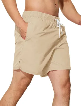 Mens Swim Trunks 5 inch Quick Dry Swim Shorts with Mesh Lining Beach Board Shorts Swimwear Bathing Suit