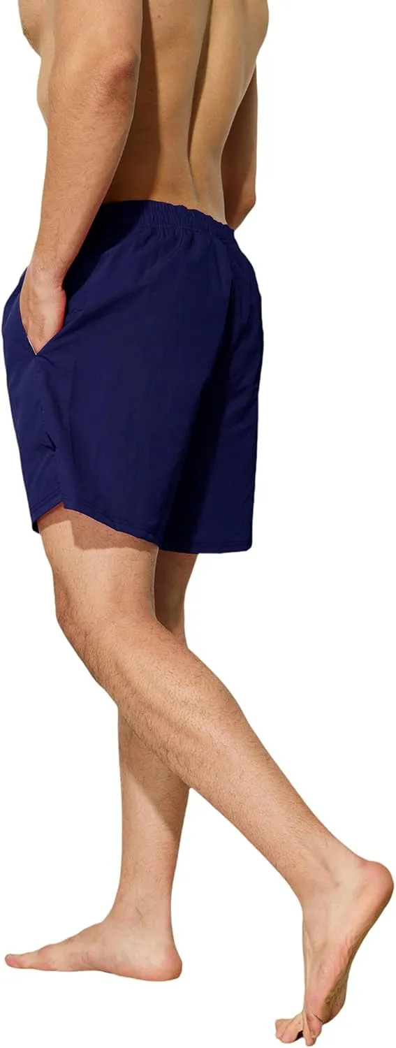Mens Swim Trunks 5 inch Quick Dry Swim Shorts with Mesh Lining Beach Board Shorts Swimwear Bathing Suit