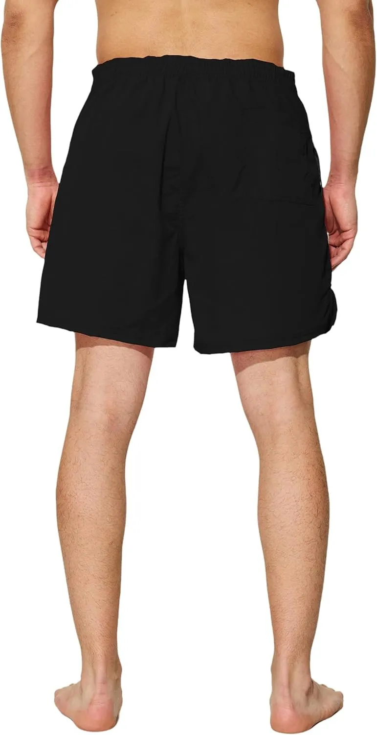 Mens Swim Trunks 5 inch Quick Dry Swim Shorts with Mesh Lining Beach Board Shorts Swimwear Bathing Suit