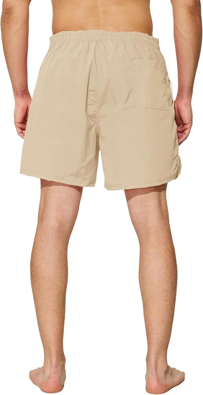 Mens Swim Trunks 5 inch Quick Dry Swim Shorts with Mesh Lining Beach Board Shorts Swimwear Bathing Suit
