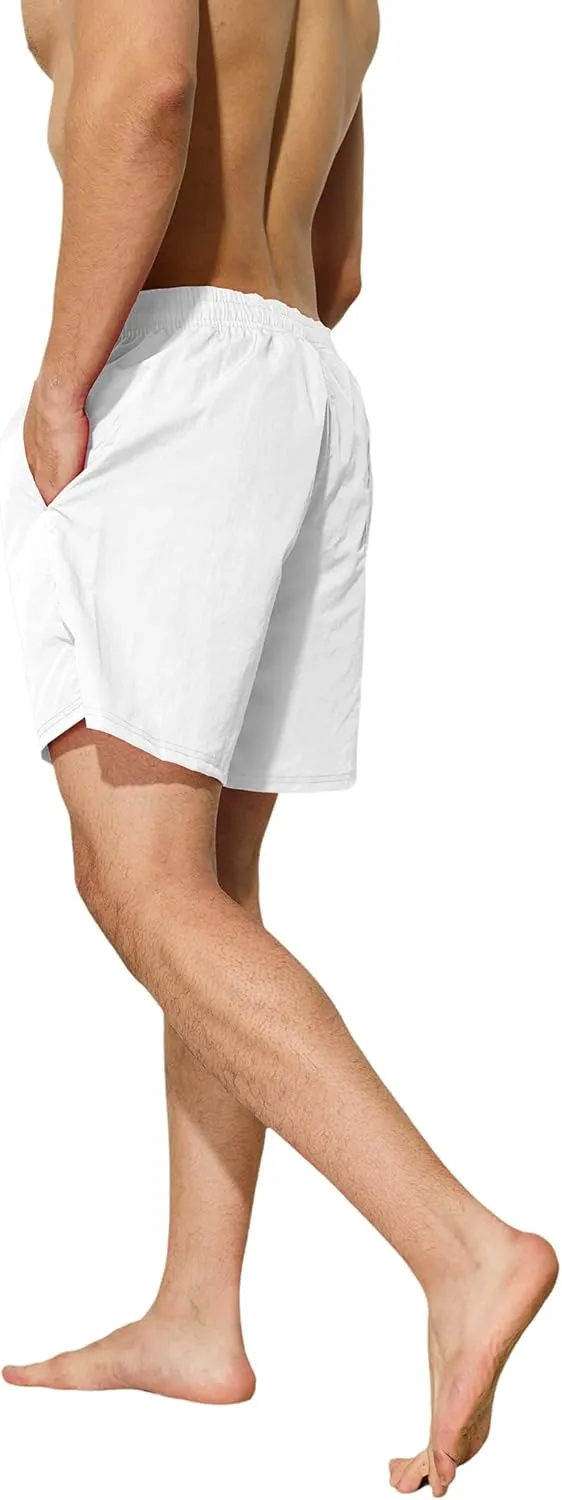 Mens Swim Trunks 5 inch Quick Dry Swim Shorts with Mesh Lining Beach Board Shorts Swimwear Bathing Suit