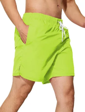 Mens Swim Trunks 5 inch Quick Dry Swim Shorts with Mesh Lining Beach Board Shorts Swimwear Bathing Suit