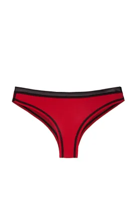Neoprene Bikini Bottom in Red