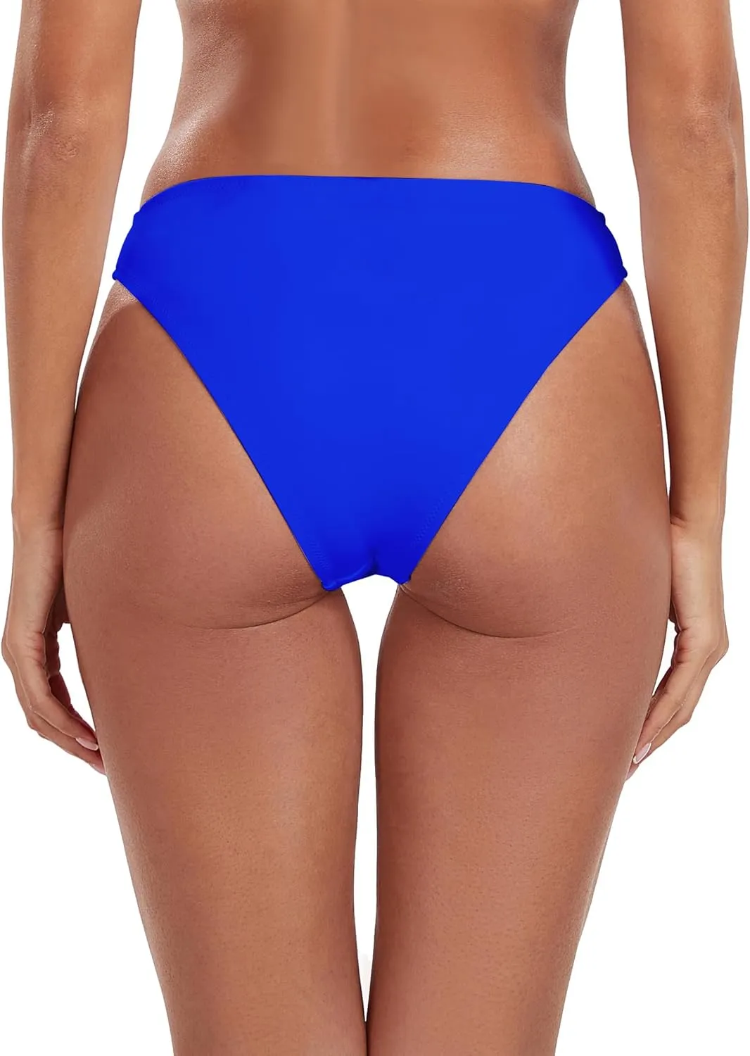 Ocean Blues Women's Cheeky High Leg Bikini Bottom Mid Rise Swim Bottom
