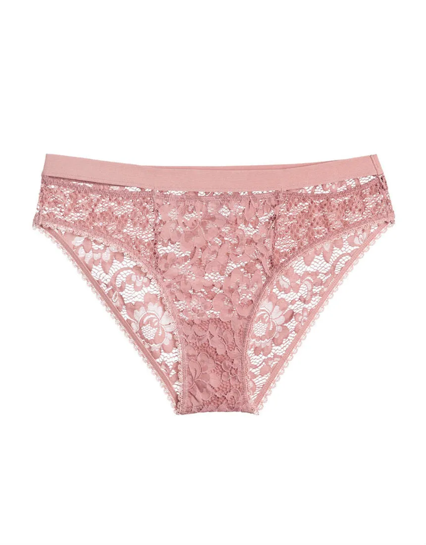 Petunia Bikini Brief in Rose