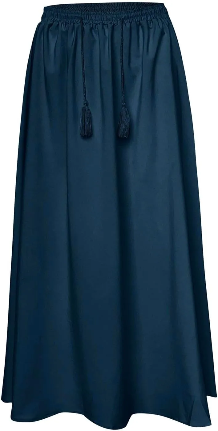 PTOLOCIF Maxi Skirts for Women High Waitsed Long Skirts Flowy Summer Skirt a Line Elastic Beach Party Dress Trendy Outfits