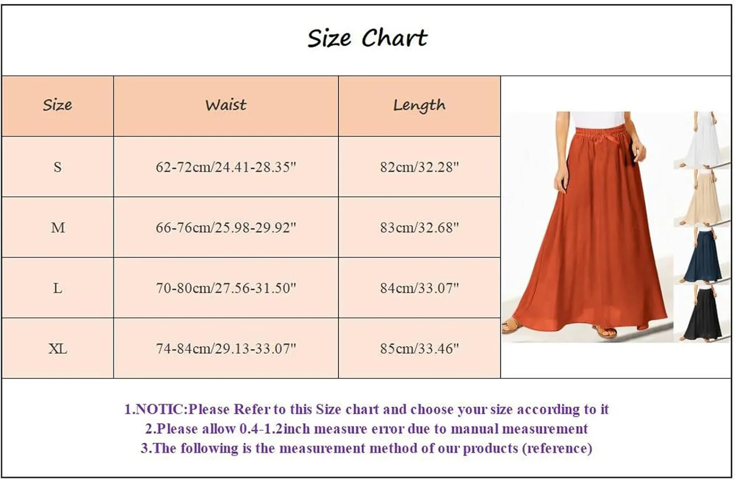 PTOLOCIF Maxi Skirts for Women High Waitsed Long Skirts Flowy Summer Skirt a Line Elastic Beach Party Dress Trendy Outfits