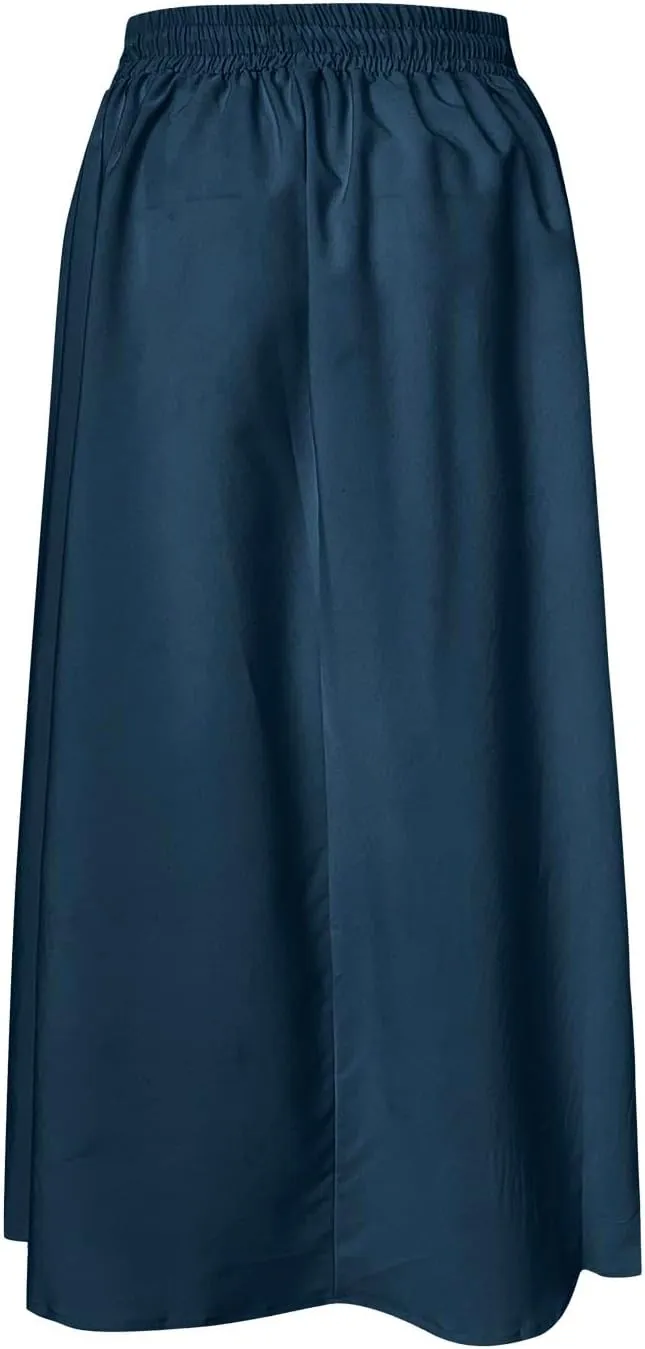PTOLOCIF Maxi Skirts for Women High Waitsed Long Skirts Flowy Summer Skirt a Line Elastic Beach Party Dress Trendy Outfits