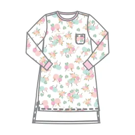 Pumpkin Blush Girl's Long Sleeve Nightdress