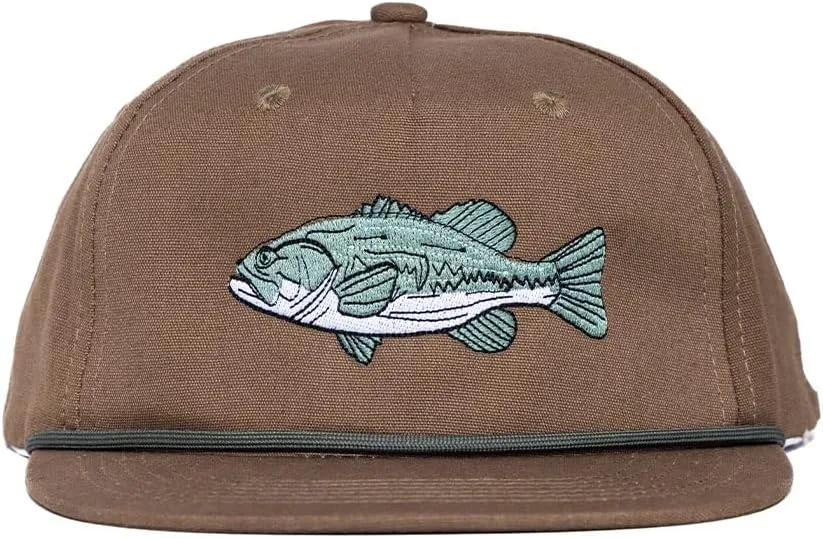 Realtree Camo Rope Hat  Vintage Flat Brim, Adjustable Snapback, Lightweight Outdoor Cap for Hunting, Fishing, and Boating