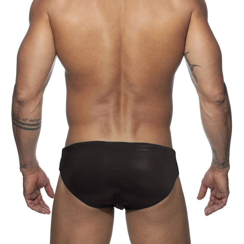 Shiny Metallic Swim Briefs
