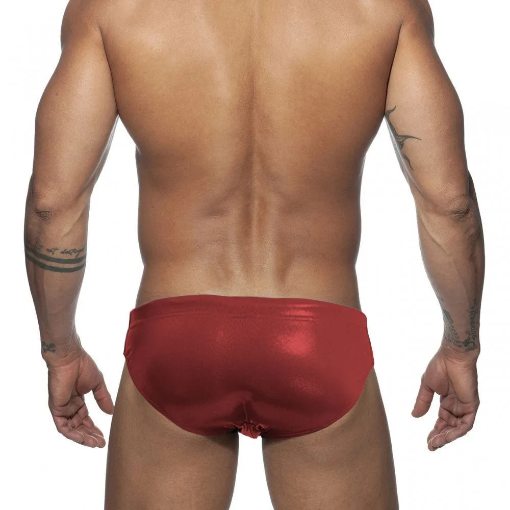 Shiny Metallic Swim Briefs