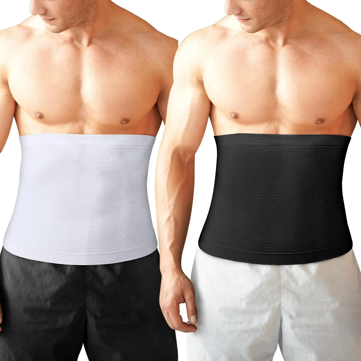 Sintege Men's Waist Control Belt Shaping Band Firm Tummy Control Shapewear Compression Waist Cincher Slimming Body Shaper