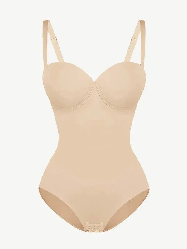 Tummy Control Sculpting Pushup Shapewear Bodysuit