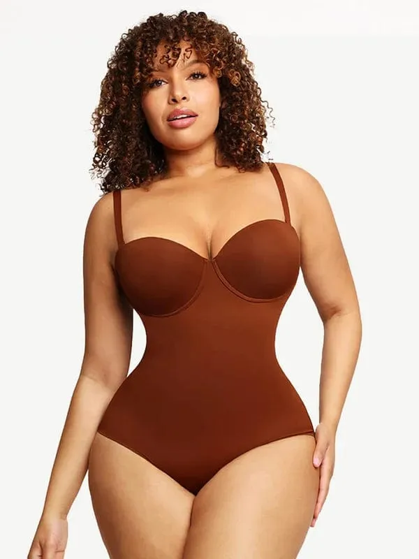 Tummy Control Sculpting Pushup Shapewear Bodysuit