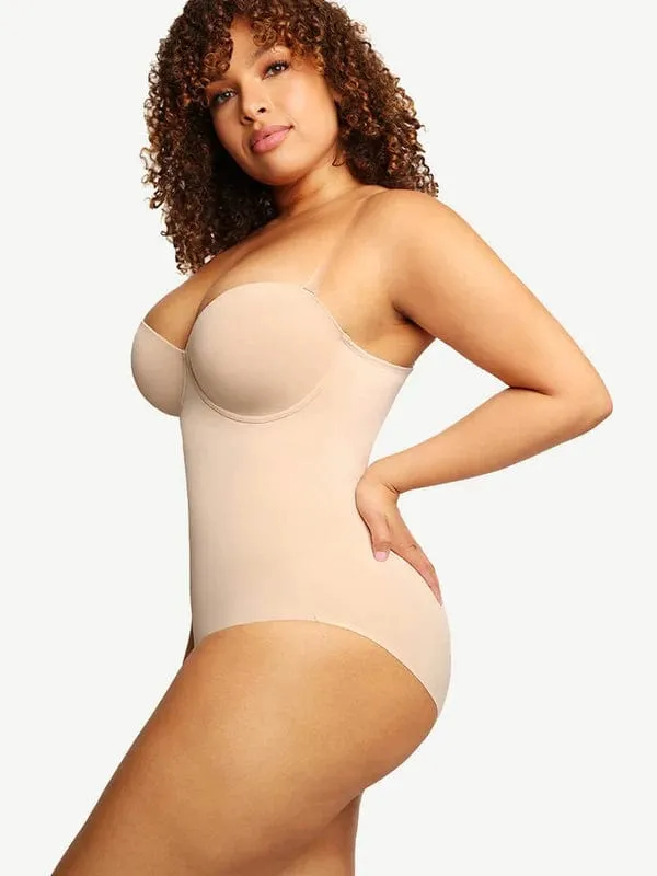 Tummy Control Sculpting Pushup Shapewear Bodysuit
