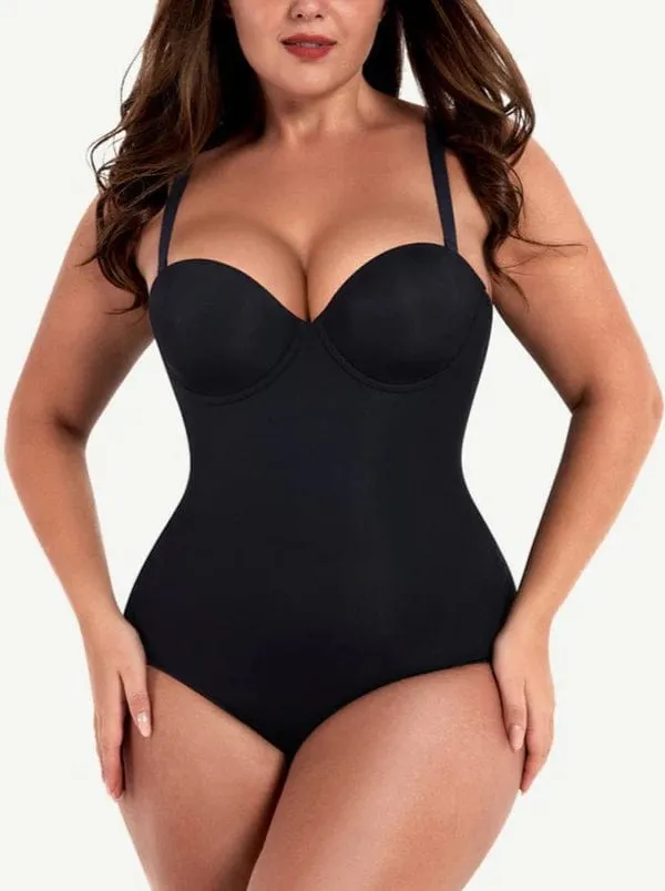 Tummy Control Sculpting Pushup Shapewear Bodysuit